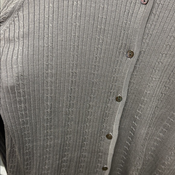 Vintage Lord & Taylor Women’s 100% Silk Cable Knit Sweater Sz XL Office Classic - Picture 4 of 7